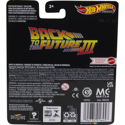 Mattel Hot Wheels Collective Enterainment Cars Back To The Future Time Machine 1995 Dmc55