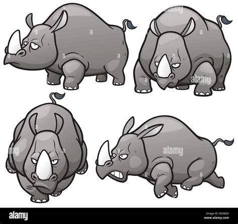 Ladder Cartoon Clipart Rhino