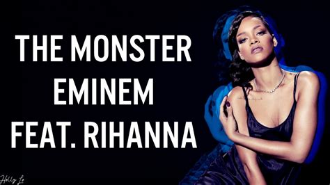 Eminem Rihanna The Monster LYRICS LYRIC VIDEO YouTube