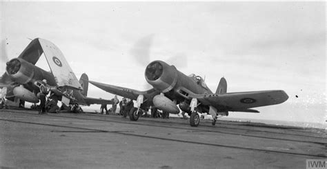 Asisbiz Fleet Air Arm Corsairs Aboard Hms Formidable During Tirpitz