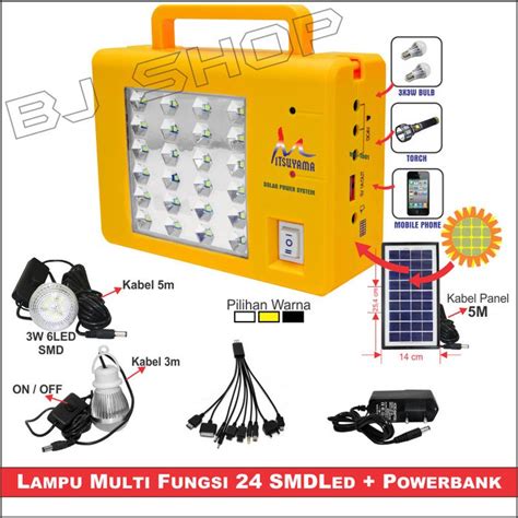 Jual Lampu Emergency Powerbank Solar Panel Multifungsi Lamp Shopee