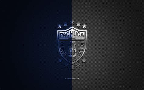 CF Pachuca Creative 3D Logo Blue Background 3d Emblem Mexican