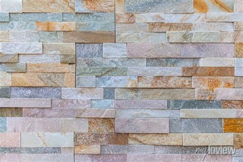 Block Pattern Of Stone Cladding Wall Tile Texture And Seamless • Wall