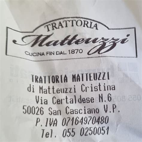 Trattoria Matteuzzi San Casciano In Val Di Pesa Ristorante