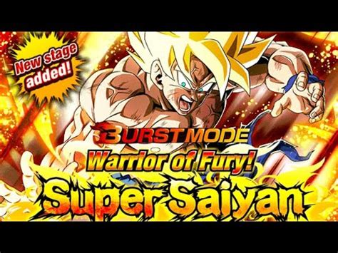 Burst Mode Warrior Of Fury Super Saiyan Points Target Goku