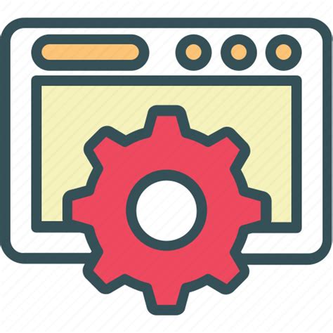 Browser Cog Setting Webpage Window Icon Download On Iconfinder