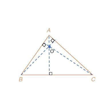 Draw an acute triangle and, by construction, find its orthoc | Quizlet