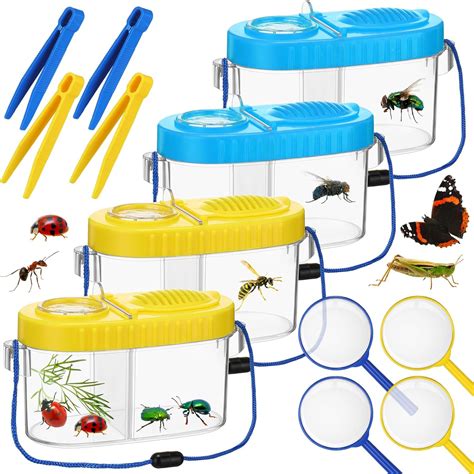 Halloscume 4 Sets Bug Catcher Bug Collection Kit For Kids