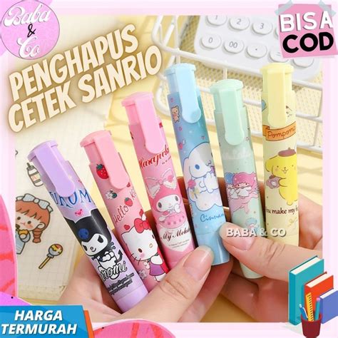 Jual PENGHAPUS SANRIO PENGHAPUS CETEK MEKANIK SANRIO ERASER SANRIO UNIK