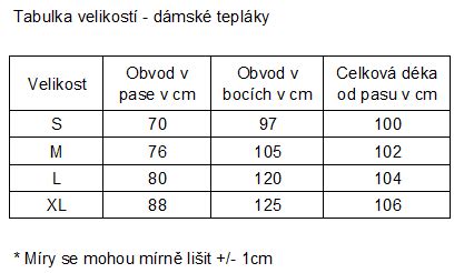 Dámské řasené tepláky TEAL Kulišárny