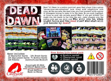 Dead Til Dawn Zombie Zombie Survival Game Etsy