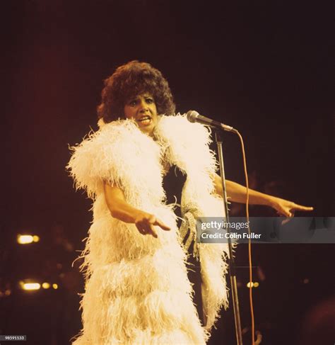 Welsh Singer Shirley Bassey Performs On Stage At The Royal Albert