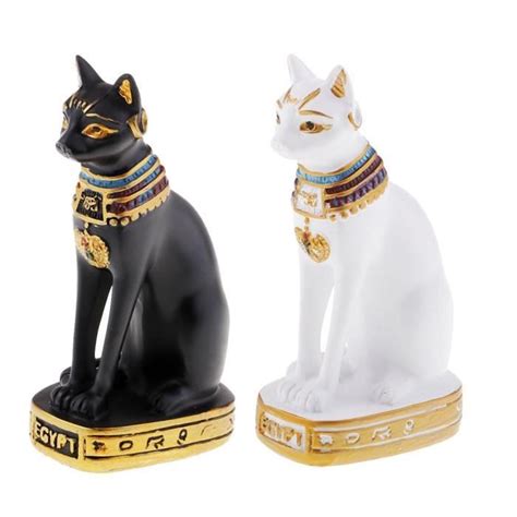 Pcs R Sine Chat Gyptien Bastet Statue Sculpture D Coration