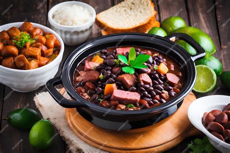 Premium AI Image | Traditional Brazilian feijoada