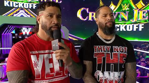 Jey Jimmy Uso All Smiles Ahead Of Crown Jewel Reunion Crown