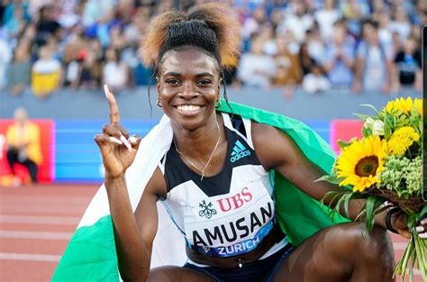 Nigeria Athletics Fraternity Cheer Tobi Amusan After Losing Best