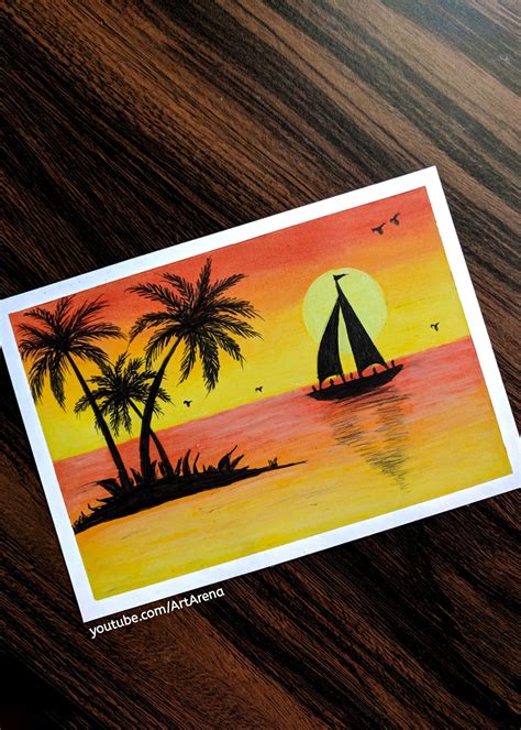 easy oil pastel drawings 10