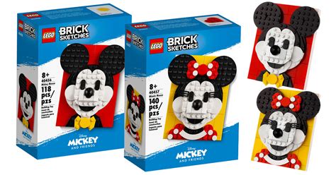 Brickfinder - LEGO Brick Sketch Mickey and Minnie Mouse First Look!