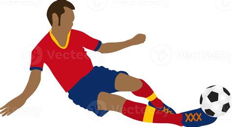 Cartoon football soccer player man in action 10135631 PNG