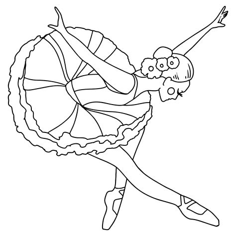 Dibujo De Bailarina Para Colorear ♥ Imprime Y En Línea Gratis