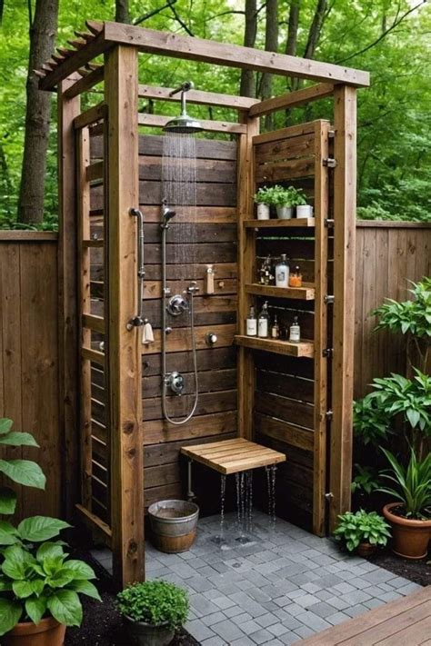 Pin By Atalanya On Woodworking In Outdoor Bathroom Design