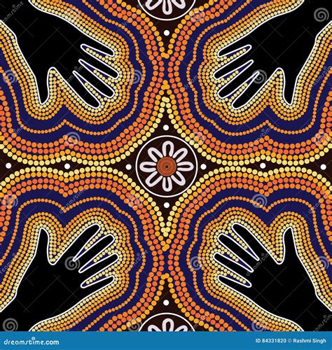 Fondo Aborigen Del Vector Del Arte Ilustraci N Del Vector Ilustraci N