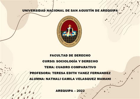 Cuadro Comparativo Rapunzel Sociologia Y Derecho UNIVERSIDAD