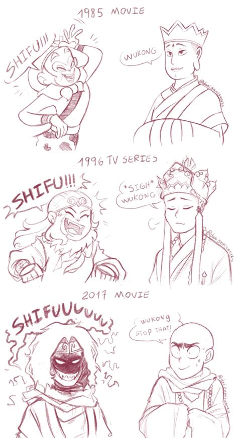 Some of my of the Wukong and Sanzang pairs that I...