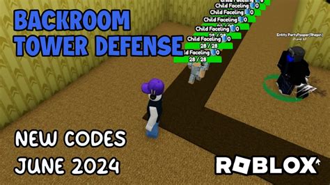 Roblox Backroom Tower Defense New Codes June Youtube