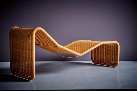 Tito Agnoli P3S Pierantonio Bonacina Chaise Lounge In Rattan Italy