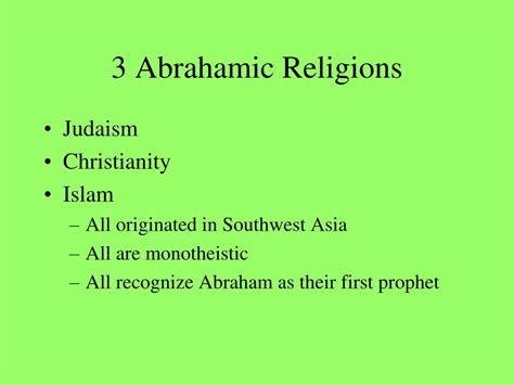 Ppt 3 Abrahamic Religions Powerpoint Presentation Free Download Id