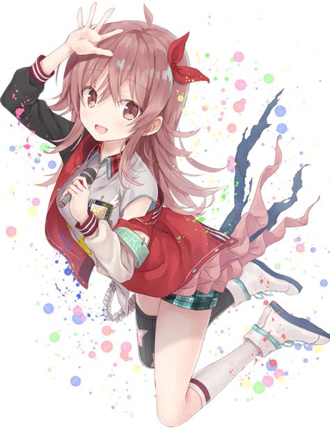 Safebooru 1girl D Ahoge Armband Asymmetrical Jacket Asymmetrical