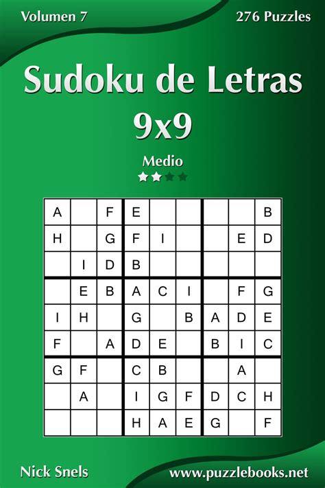 Sudoku De Letras X Medio Volumen Puzzles