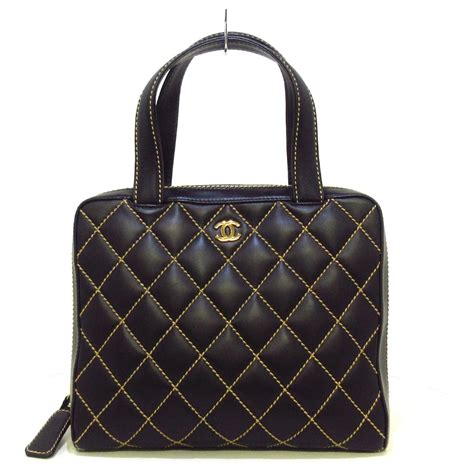 Chanel Wild Stitch Black Pony Style Calfskin Ref 603448 Joli Closet