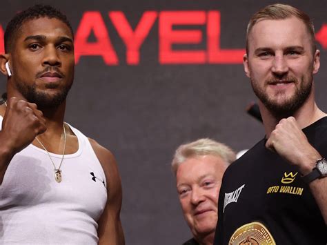 Photos: Anthony Joshua, Otto Wallin - Ready For Battle at 'Day of ...