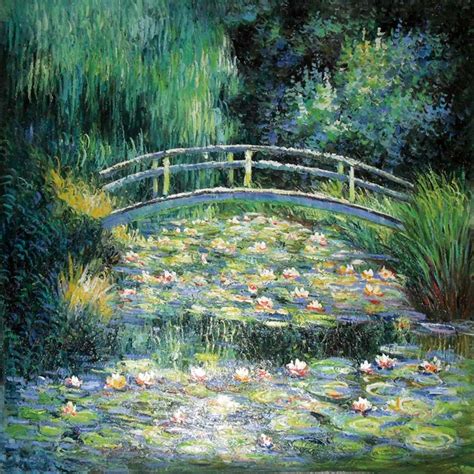 Monet Water Garden Painting / Monet Garden Water Lily Pond Painting by ...