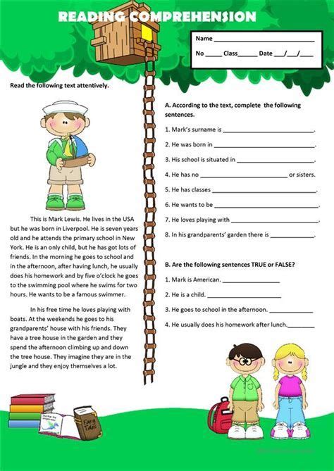 Wh Question Worksheets Reading Comprehension In 2021 Reading Comprehension Worksheets