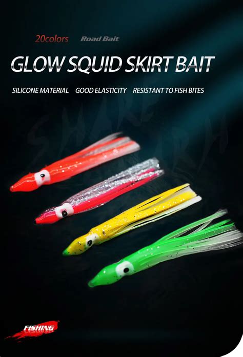 Customized Soft Plastic Trolling Fishing Using Octopus Skirts And