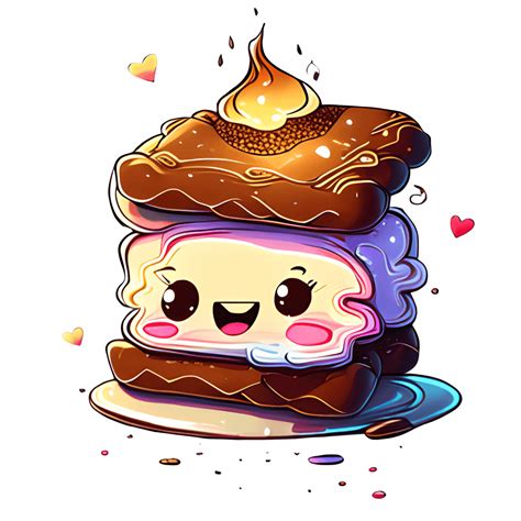 Kawaii Smores Graphic · Creative Fabrica