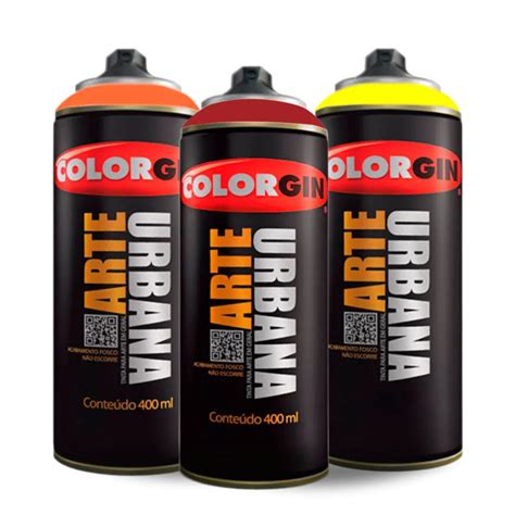 Tinta Spray Arte Urbana Colorgin 400ml Cores Quentes Casa Da Arte A