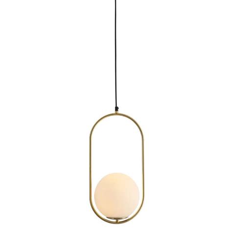 outlet Złota lampa wisząca Kula szklana 20 40 Nordic 1 V10053 1