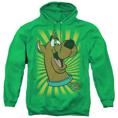 Trevco Sd111 Afth 6 Scooby Doo T Shirt Adult Pull Over Hoodie Kelly Green 3x