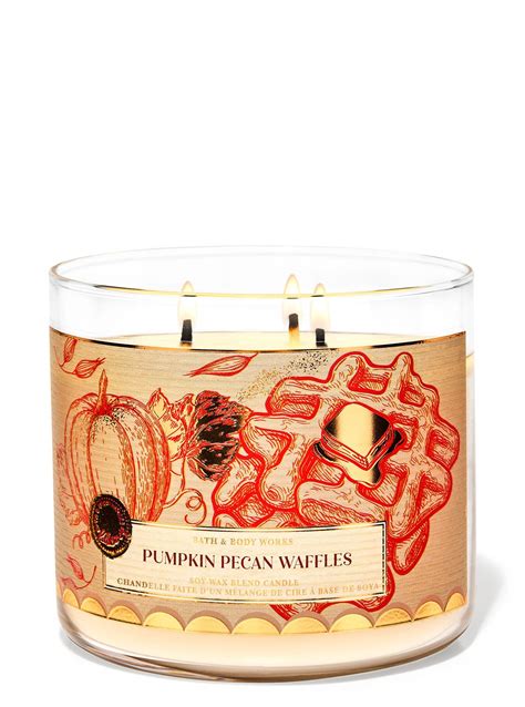 Pumpkin Pecan Waffles 3 Wick Candle Bath And Body Works