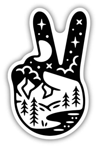 Stickers Northwest Vinyl Sticker Peace Scene 1 Ct Fred Meyer