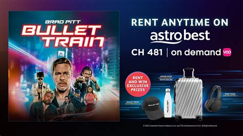 Stream Action Comedy Thriller Film Bullet Train On Astro And Stand To