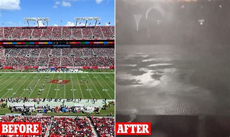 Buccaneers' Raymond James Stadium left flooded by Hurricane Milton ...