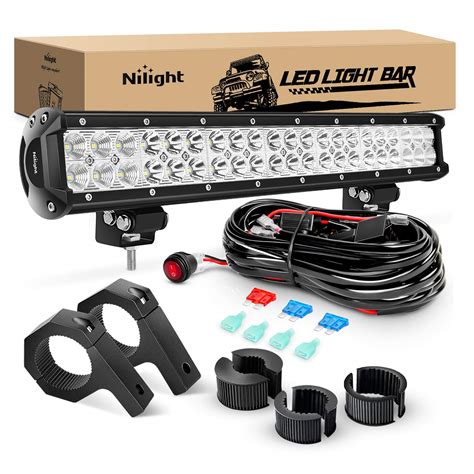 Nilight 20 Inch 126W Spot Flood Combo LED Light Bars Off Road For Sale