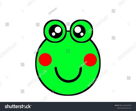 Cute Smiling Frog Illustration Stock Illustration 2183810975 | Shutterstock