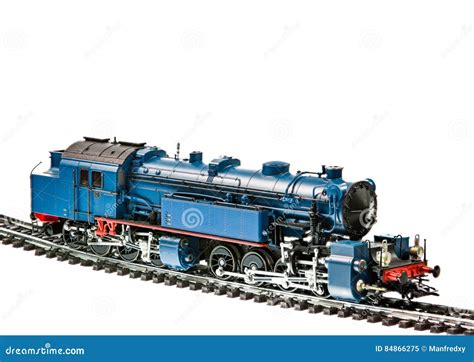 Toy Train with a Steam Engine Locomotive Stock Image - Image of railway ...