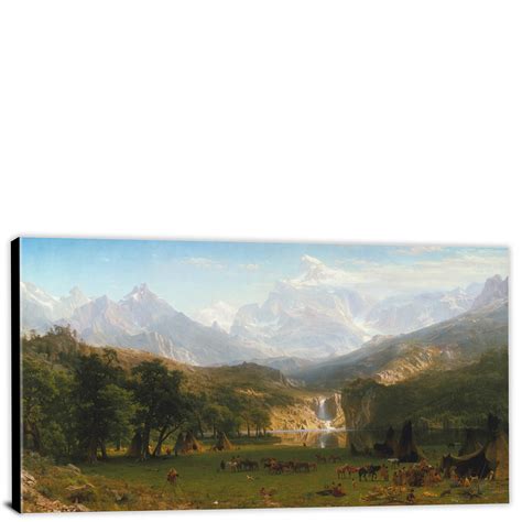 The Rocky Mountains Landers Peak By Albert Bierstadt 1863 Canvas Wrap